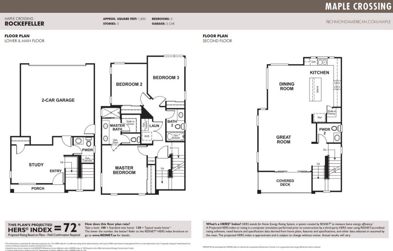 Maple floor plan